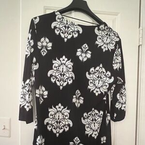 Charter Club faux wrap dress ! Three quater sleeves